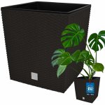 Prosperplast Květináč Rato low 40 x 40 x 40,8 cm tm.hnědý – Hledejceny.cz