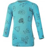 Little Angel Tričko smyk DR tisk Outlast tm.tyrkys zvířátka – Zboží Dáma