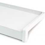 Parapet vnější ohýbaný hliníkový 130 mm bílý – HobbyKompas.cz