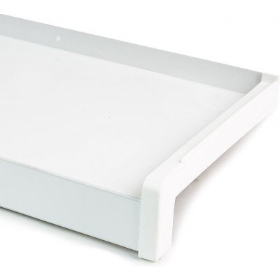Parapet vnější ohýbaný hliníkový 130 mm bílý – HobbyKompas.cz