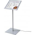 A-Z Reklama CZ Volně stojící Menuboard s vitrínou 2×A4 a LED osvětlením – Zboží Živě