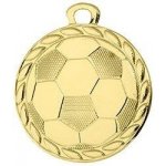 Zlatá medaile průměr 32 mm fotbal zlatá – Zboží Dáma
