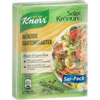 Knorr Salatkrönung Würzige Gartenkrauter 5 x 8 g – Zboží Dáma