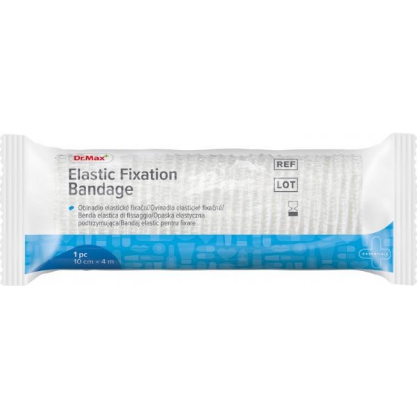 Obvazový materiál Dr.Max Elastic Fixation Bandage 10 cm x 4 m 1 ks