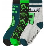 Dětské ponožky, 3 páry petrolejová/černá/šedá – Zbozi.Blesk.cz