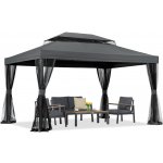 Garden Point zahradní pavilon s moskytiérou Valencia 3x4 m Antracitový – Hledejceny.cz