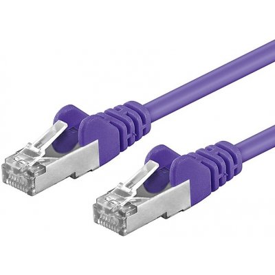 Premiumcord sp6asftp020V Patch, CAT6a S-FTP, RJ45-RJ45, AWG 26/7, 2m, fialový – Zboží Živě