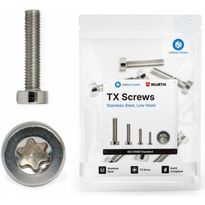 CNC Kitchen M2 válcové šrouby s nízkou hlavou (ISO 14580), nerezová ocel A2-70 - M2x6 – Hledejceny.cz