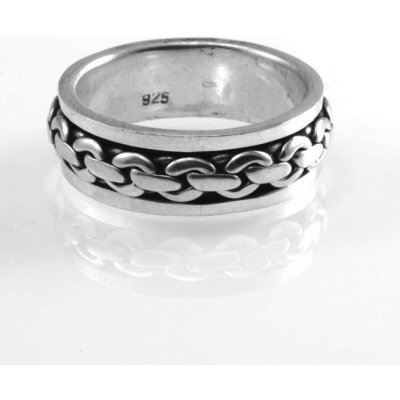 RiverSperky Stříbrný kroužek prsten Řetěz STPRST203 – Zboží Mobilmania