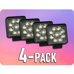 TruckLED Led Epistar Pracovní Světlo 27W, 2200Lm, 12/24V, IP67/4-PACK! [L0077S] | Zboží Auto