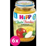 HiPP Bio Rajčata se špagetami a mozzarellou PASTA BAMBINI bezmasý 3 x 220 g – Sleviste.cz