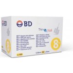 BD 30G Inzulinové jehly 0,30 x 8 mm 100 ks – Hledejceny.cz