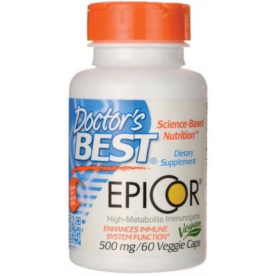 Doctor's Best EpiCor Saccharomyces Cerevisiae 500 mg 60 kapslí