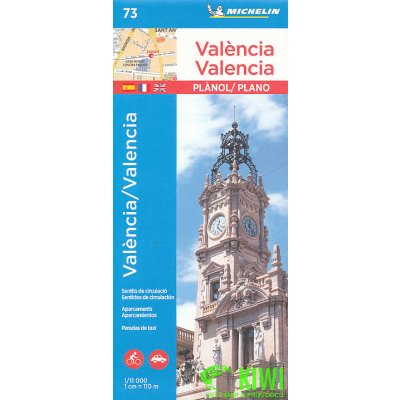 Valencia - Michelin City Plan 73 - City Plans Sheet map