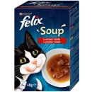 Felix Soup Lahodný výběr s hovězím s kuřetem s jehněčím 6 x 48 g