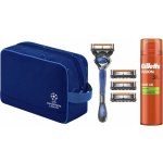 Gillette ProGlide Champions League holicí strojek 1 ks +náhradní břity 4 ks + gel na holení 200 ml + kosmetická taška – Zbozi.Blesk.cz