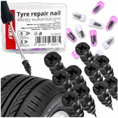 Sada pro opravu pneumatik 10kusů, vulkanizační šrouby, 03227 – Zboží Dáma