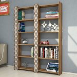 Hanah Home Knihovna City II ořech/krémová – Zboží Dáma