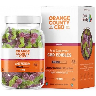 GOOD FOR YOU & THE PLANET Orange County CBD želé 70 ks 4800mg 535 g – Zboží Dáma