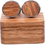 Gaira dřevěné manžetové knoflíčky 709119 světle hnědá – Zboží Dáma
