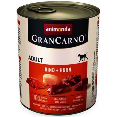 Animonda GranCarno Adult Original hovězí a kuře 0,8 kg x 12 – Zboží Mobilmania