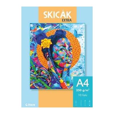 Stepa Skicák A4 Extra 250g 10 listů – Zboží Dáma