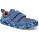Froddo Barefoot textilní tenisky BF D-Velcro Denim modré
