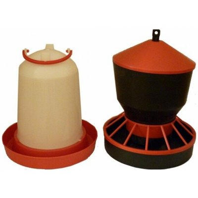 Agronet napáječka a krmítko pro drůbež 6 l + 6 kg – Sleviste.cz