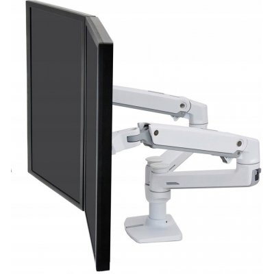 Ergotron LX Dual Side-by-Side Arm, stolní ramena pro 2 lcd, flexibilní, bílé 45-491-216 – Hledejceny.cz