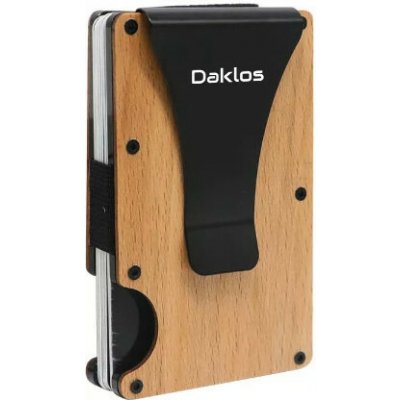 Daklos Wood RFID bezpečnostní dřevěná mini s klipem bambus Daklos – Zbozi.Blesk.cz
