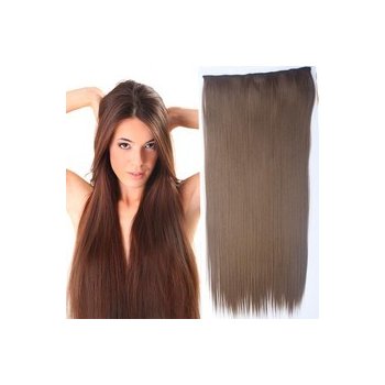 Clip in vlasy 60 cm dlouhý pás vlasů odstín 12 světle hnědá odstín 12
