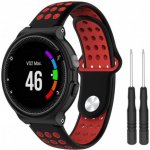 BStrap Silicone Sport řemínek na Garmin Forerunner 235, black/red SGA002C01 – Hledejceny.cz