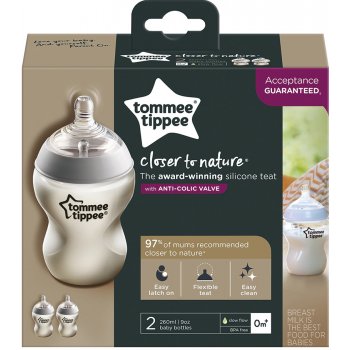 Tommee Tippee láhev C2N 2 ks Transparentní 260ML