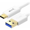 AlzaPower APW-CBTC0040W Core USB-C 3.2 Gen 1, 0.5m, bílý