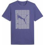 Puma pánské triko Graphics Wording Tee 684825_46 Blue Crysta – Sleviste.cz