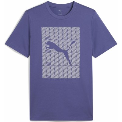 Puma pánské triko Graphics Wording Tee 684825_46 Blue Crysta – Sleviste.cz