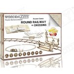 WOODEN CITY 3D puzzle Kruhové koleje s přejezdem 159 ks – Zboží Dáma