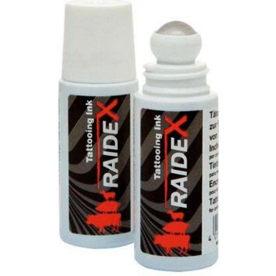 Tetovací barva RAIDEX ROLL ON 65 ml černá