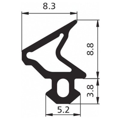 DAB Trade Těsnění DA-1110 Deceuninck (EPDM)