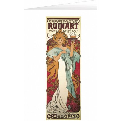 Blahopřání Alfons Mucha – Champagne Ruinart – Zboží Mobilmania