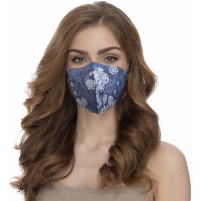 Balerina nanorespirátor FFP2 Blue paisley – Hledejceny.cz
