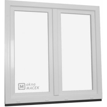 OLIMPIA Plastové okno 60 AD, 1200x1200 mm, O+OS klapačka, bílá