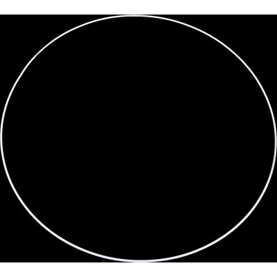 Kovový kruh na lapač snů 60 cm Bílá – Zboží Dáma