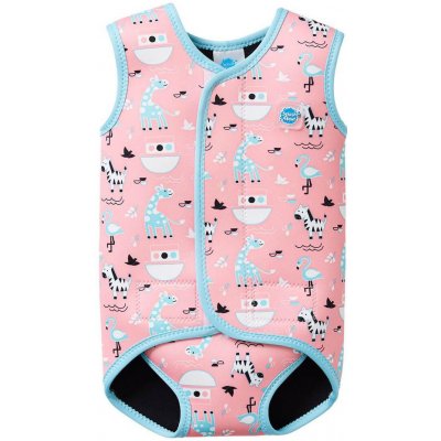 Splash About Baby kombi ZVÍŘÁTKA RŮŽOVÁ – Zboží Mobilmania