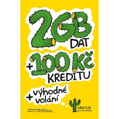 T-Mobile Kaktus SIM karta 2GB – Zboží Mobilmania