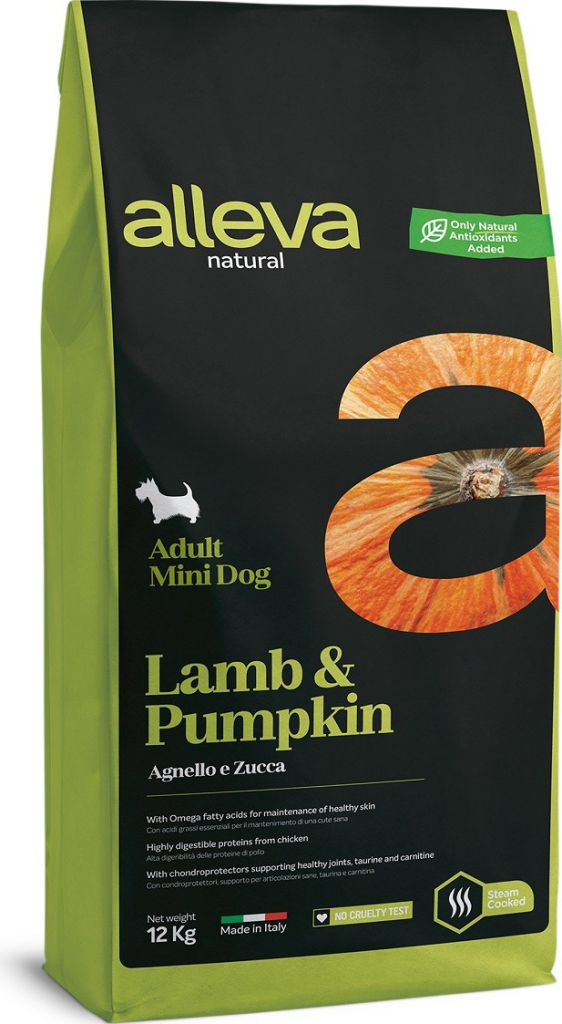 Alleva Natural Adult Mini Lamb and Pumpkin 12 kg