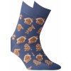 Vzorované sváteční ponožky PARIS BLUE