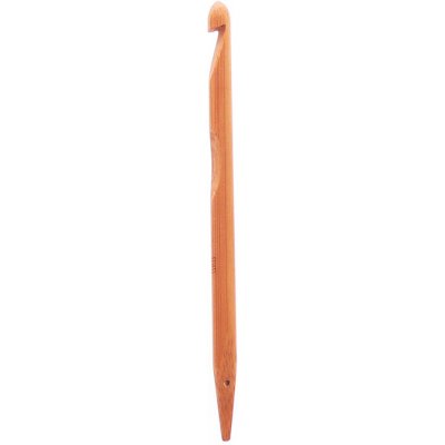 Háček bambusový pro pletení, s otvorem na knooking 5,5 mm