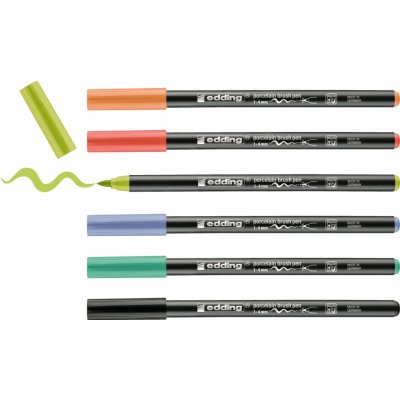 Edding 4200 vypalovací fix na porcelán 6ks svěží tóny – Sleviste.cz