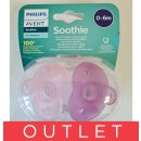 Avent Philips šidítko Soothie dívka 2 ks V003275